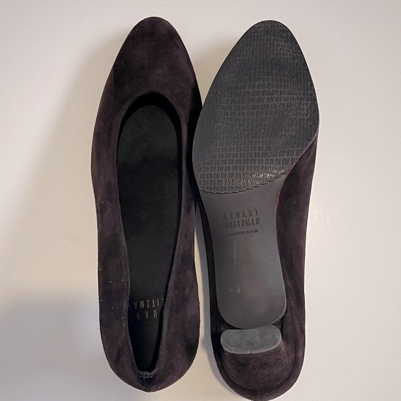 Stuart Weitzman Dark Brown Suede Heels - Picture 7 of 9